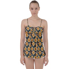 Flower 120424 Babydoll Tankini Top by zappwaits