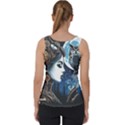 Steampunk Woman With Owl 2 Steampunk Woman With Owl Woman With Owl Strap Velvet Tank Top View2