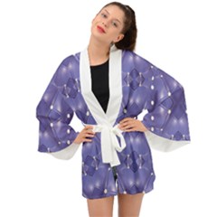 Couch Material Photo Manipulation Collage Pattern Long Sleeve Kimono by dflcprintsclothing