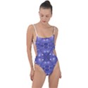 Couch material photo manipulation collage pattern Tie Strap One Piece Swimsuit View1