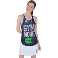 Gym Mode Racer Back Mesh Tank Top by Store67