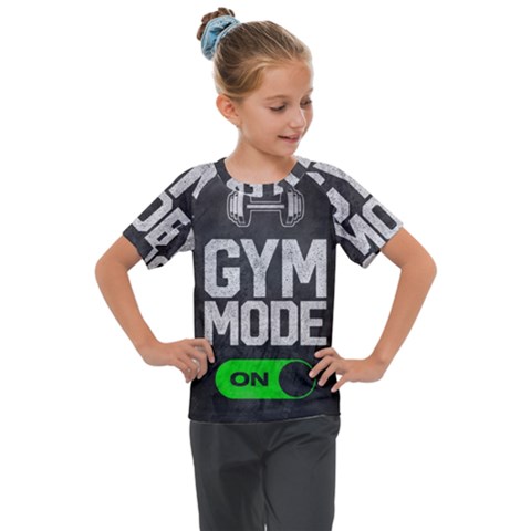 Gym Mode Kids  Mesh Piece T-shirt by Store67