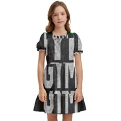 Gym Mode Kids  Puff Sleeved Dress by Store67