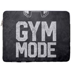 Gym Mode 17  Vertical Laptop Sleeve Case With Pocket