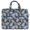 Blue Flowers Dark Blue Flowers MacBook Pro 15  Double Pocket Laptop Bag  View1