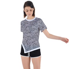 Intricashine Asymmetrical Short Sleeve Sports T-shirt by dflcprintsclothing