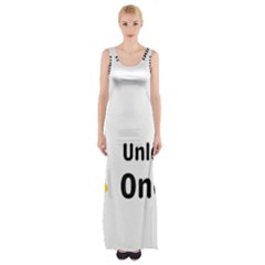 Sacral Chakra s Mantra 1 Thigh Split Maxi Dress