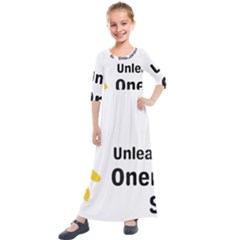 Sacral Chakra s Mantra 1 Kids  Quarter Sleeve Maxi Dress