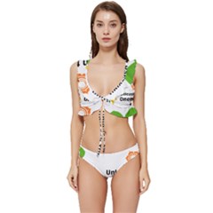 Sacral Chakra s Mantra 1 Low Cut Ruffle Edge Bikini Set