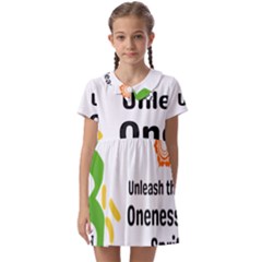 Sacral Chakra s Mantra 1 Kids  Asymmetric Collar Dress by artameybodi