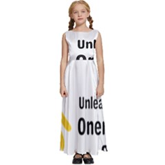 Sacral Chakra s Mantra 1 Kids  Satin Sleeveless Maxi Dress