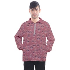 Sweet Emoji Canvas Print Pattern Men s Half Zip Pullover by dflcprintsclothing