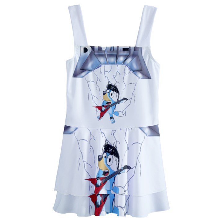 bluey, bluey dad, bluey kids, Kids  Layered Skirt Swimsuit