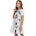 bluey, bluey dad, bluey kids, Kids  Puff Sleeved Dress View3