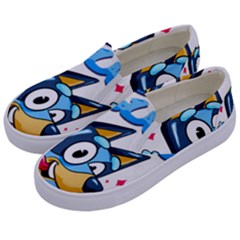 Super Bluey Kids  Canvas Slip Ons by avitendut