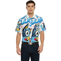 Super Bluey Men s Short Sleeve Pocket Shirt 