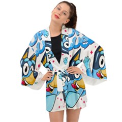 Super Bluey Long Sleeve Kimono