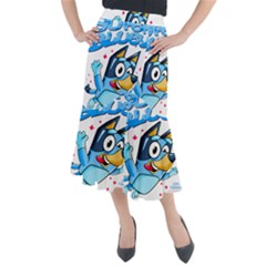 Super Bluey Midi Mermaid Skirt