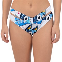 Super Bluey Double Strap Halter Bikini Bottoms