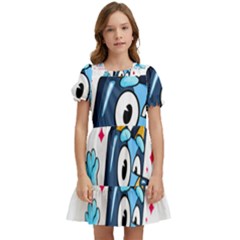 Super Bluey Kids  Puff Sleeved Dress