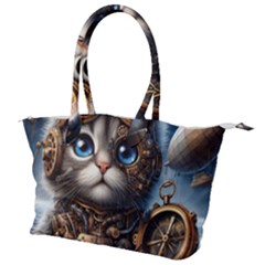 Maine Coon Explorer Canvas Shoulder Bag by CKArtCreations