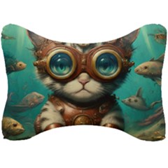 Underwater Explorer Seat Head Rest Cushion by CKArtCreations