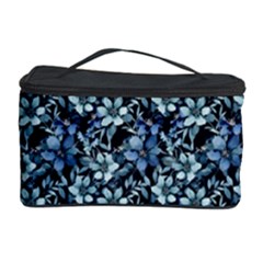 Blue Flowers 001 Cosmetic Storage Case by DinkovaArt