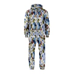 Blue Flowers Hooded Jumpsuit (kids) by DinkovaArt