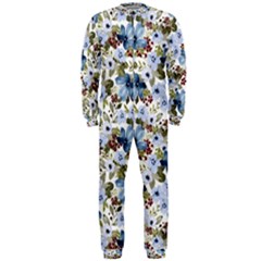 Blue Flowers Onepiece Jumpsuit (men) by DinkovaArt