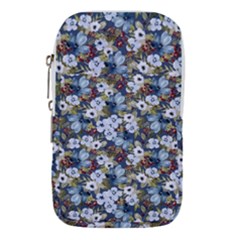 Blue Flowers 2 Waist Pouch (large) by DinkovaArt