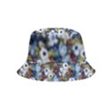 Blue Flowers 2 Inside Out Bucket Hat (Kids) View4