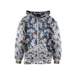 Blue Flowers Blue Flowers 2 Kids  Zipper Hoodie