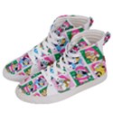 bluey christmas Women s Hi-Top Skate Sneakers View2