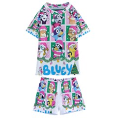 Bluey Christmas Kids  Swim T-shirt And Shorts Set by avitendut