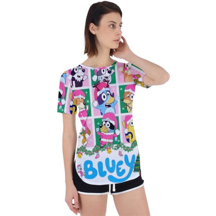 bluey christmas Perpetual Short Sleeve T-Shirt