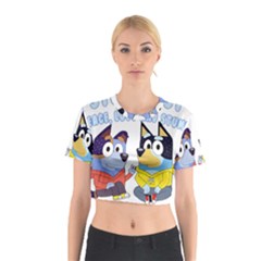 Stumpfest Bluey Cotton Crop Top by avitendut