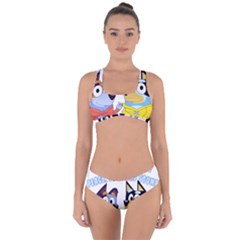 Stumpfest Bluey Criss Cross Bikini Set by avitendut