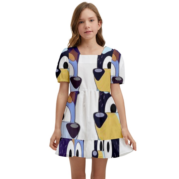 stumpfest bluey Kids  Short Sleeve Dolly Dress