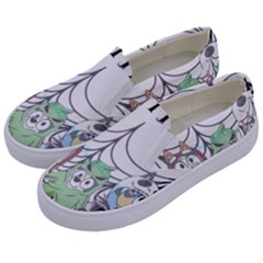 Bluey Halloween Kids  Canvas Slip Ons by avitendut