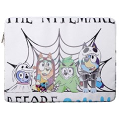 Bluey Halloween 17  Vertical Laptop Sleeve Case With Pocket by avitendut