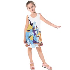 Bluey Kids  Sleeveless Dress by avitendut