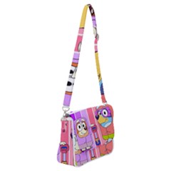 Grannies Bluey Shoulder Bag With Back Zipper