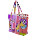 grannies bluey Zip Up Canvas Bag View1