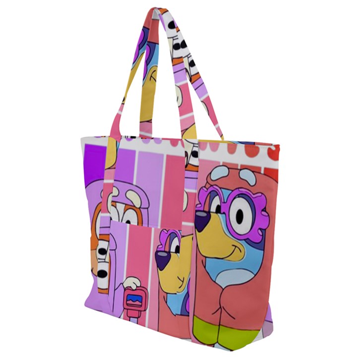 grannies bluey Zip Up Canvas Bag