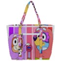 grannies bluey Zip Up Canvas Bag View3