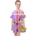 grannies bluey Kids  One Piece Chiffon Dress View1