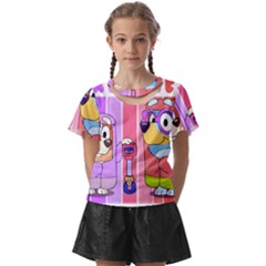 Grannies Bluey Kids  Front Cut T-shirt