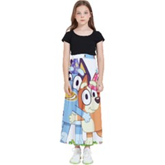 Bluey Birthday Kids  Flared Maxi Skirt by avitendut