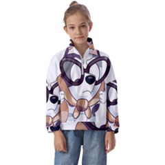 Bluey Rainbow Kids  Half Zip Hoodie