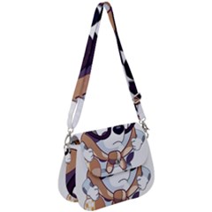 Bluey Funny Saddle Handbag by avitendut